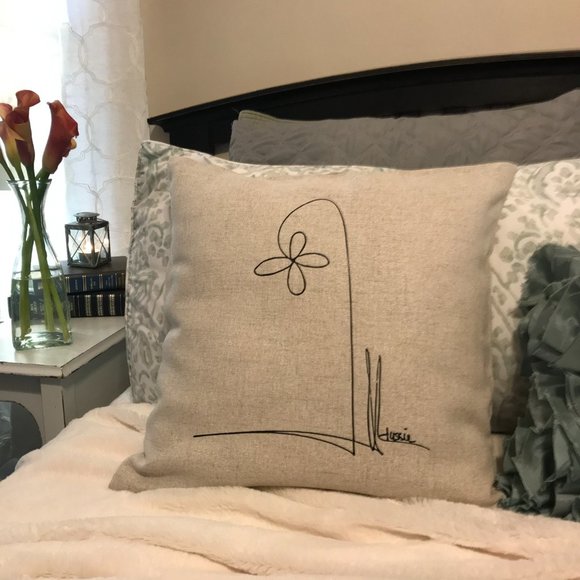 Gift for mom, grandmother gift, custom pillow, handmade pillow, signature pillow - Picture 5 of 9